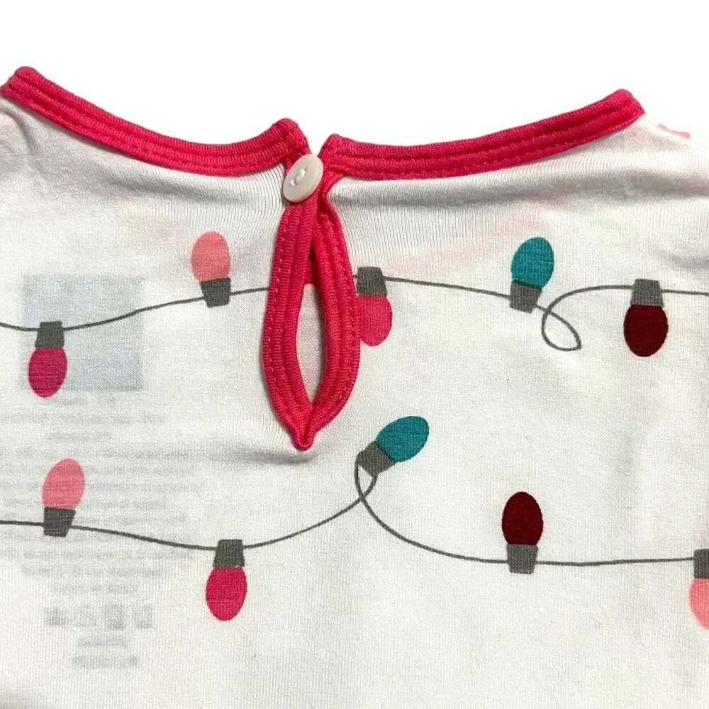 Kickee Pants 0-3m Bamboo Holiday Lights Layette Gown Sleeper